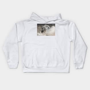 Angel in White Kids Hoodie